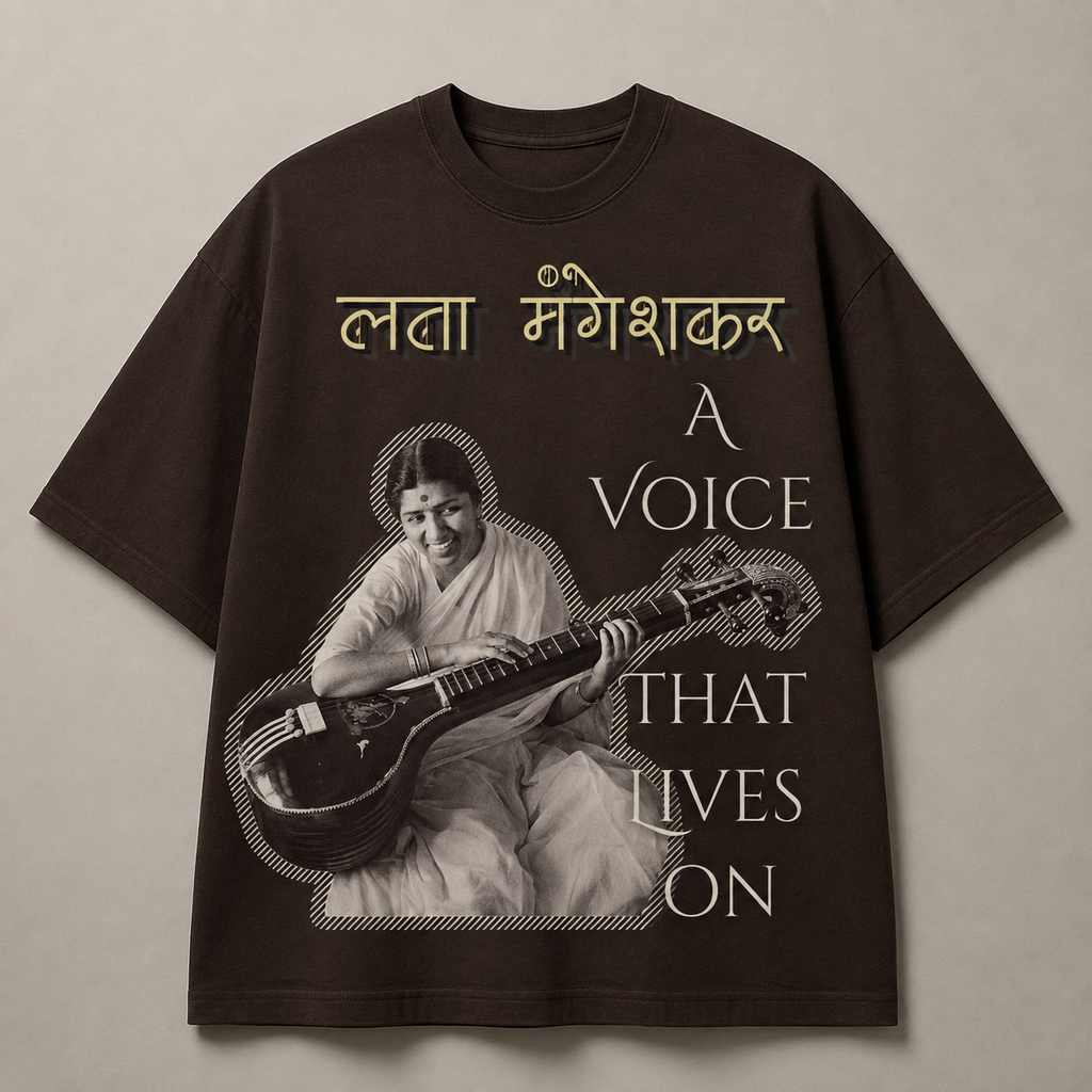 Lata Mangeshkar - Oversized T-shirt
