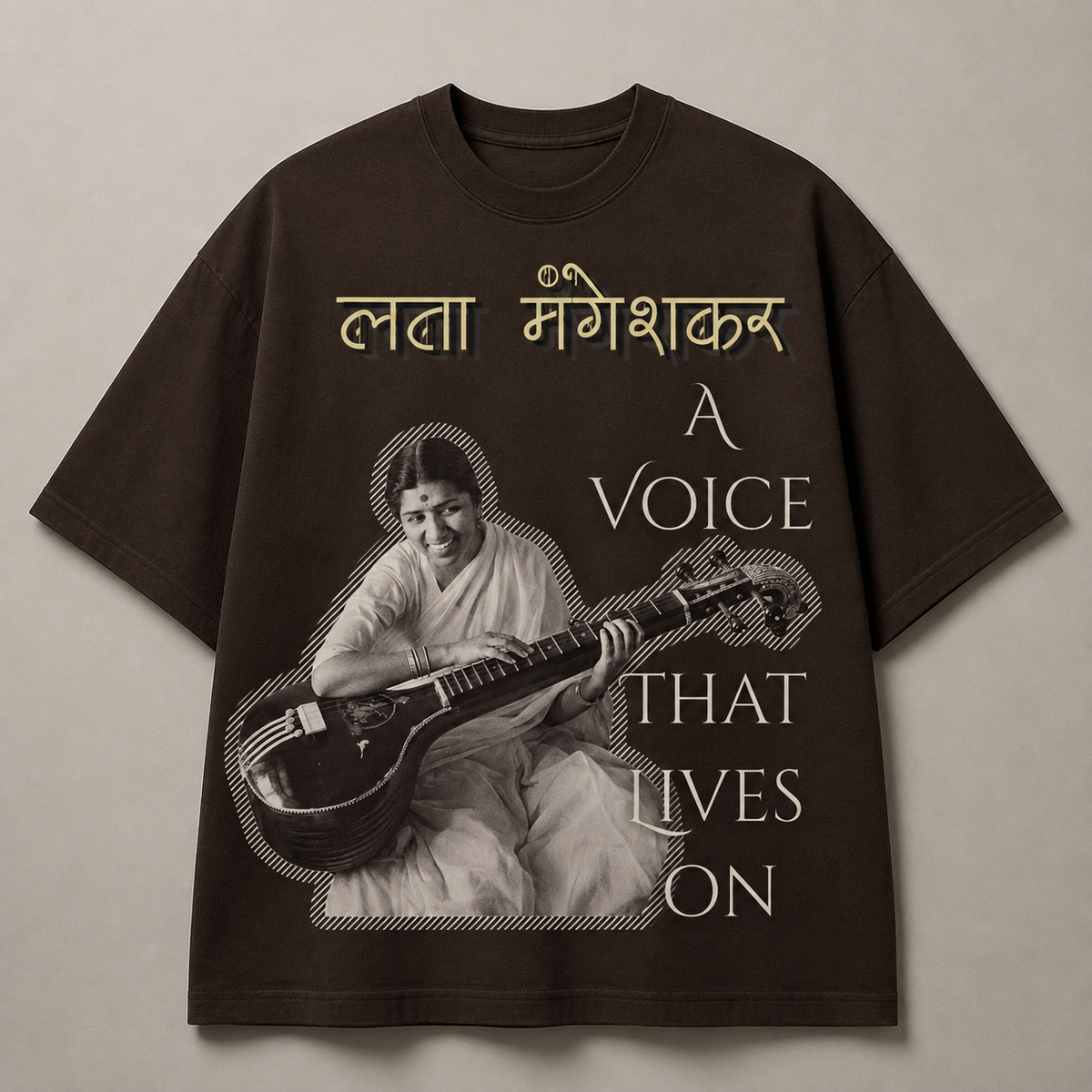 Lata Mangeshkar - Oversized T-shirt
